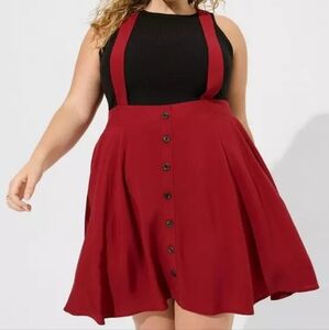 Torrid Mini Challis Skirtall Rhubarb Size 3 NWT